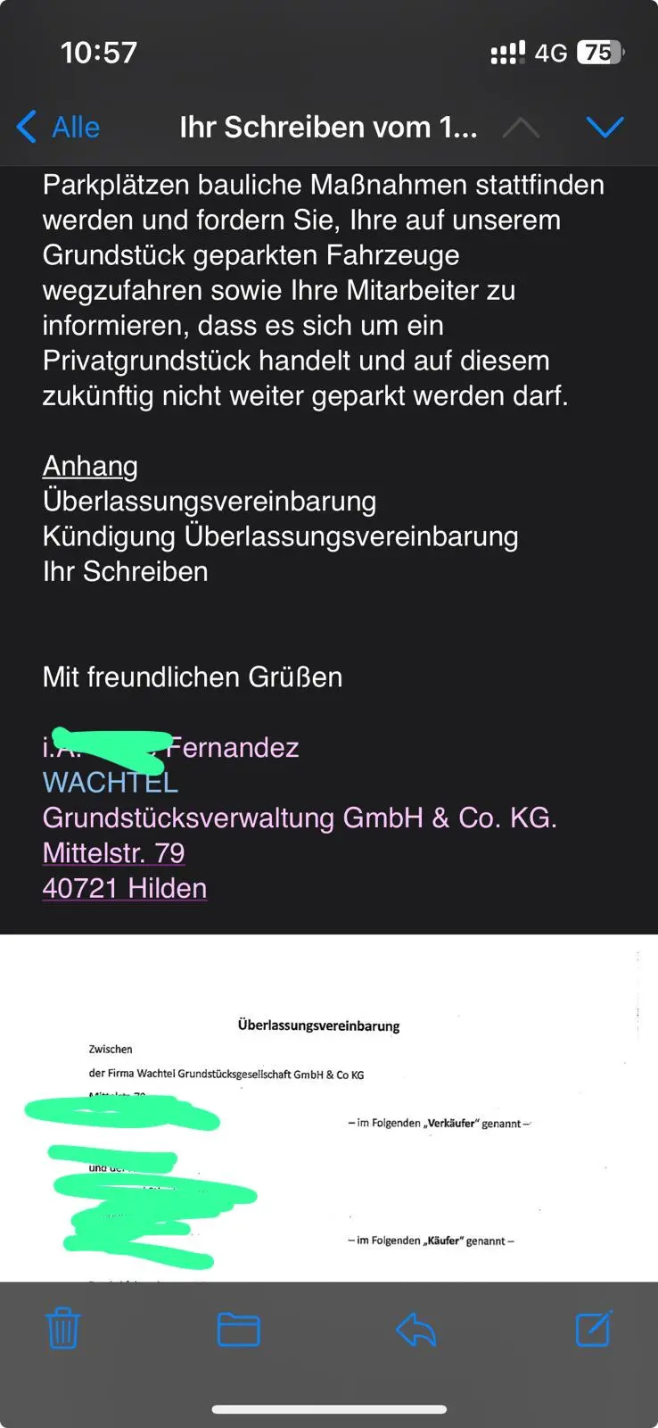 Schreiben am 14.08.2024